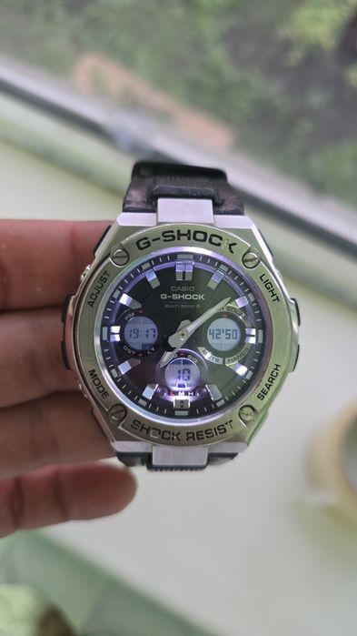 Продвм Часы Кварцевые CASIO G-Shock GST-W110-1AER-Silver пласти