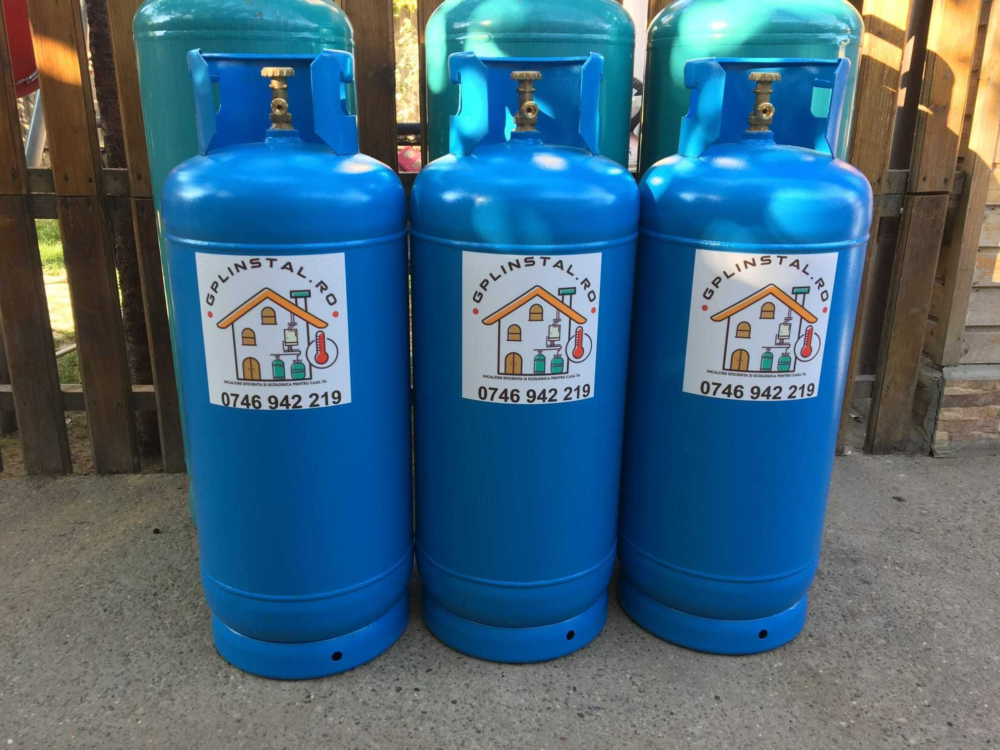 Butelii GPL 26L, 50L, 80L pentru centrale termice,testate la 30 bari