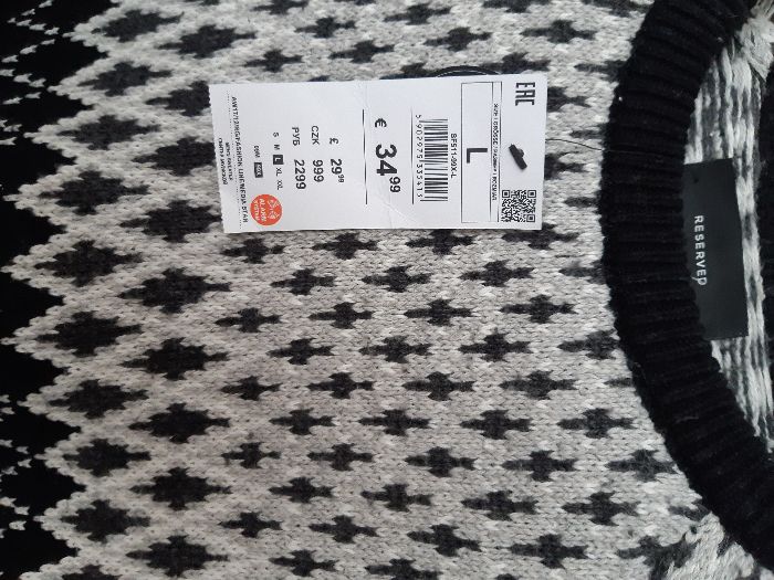 нов пуловер Л/ХЛ