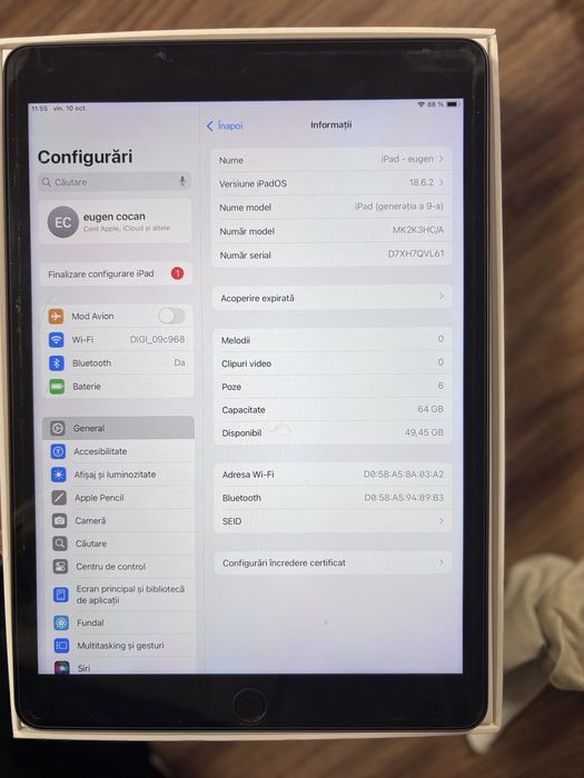 iPad 9th Generation 64GB Wi-Fi