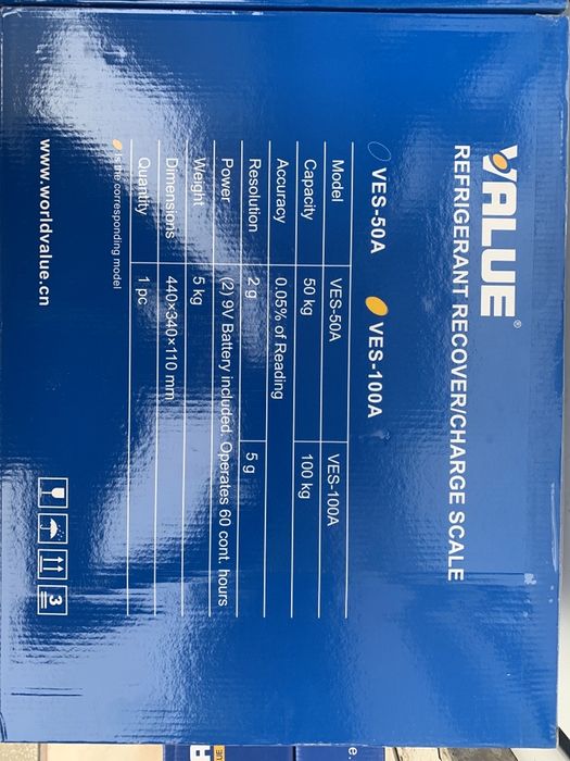 Cantar value ves-100a 100kg freon electronic frigotehnie nou