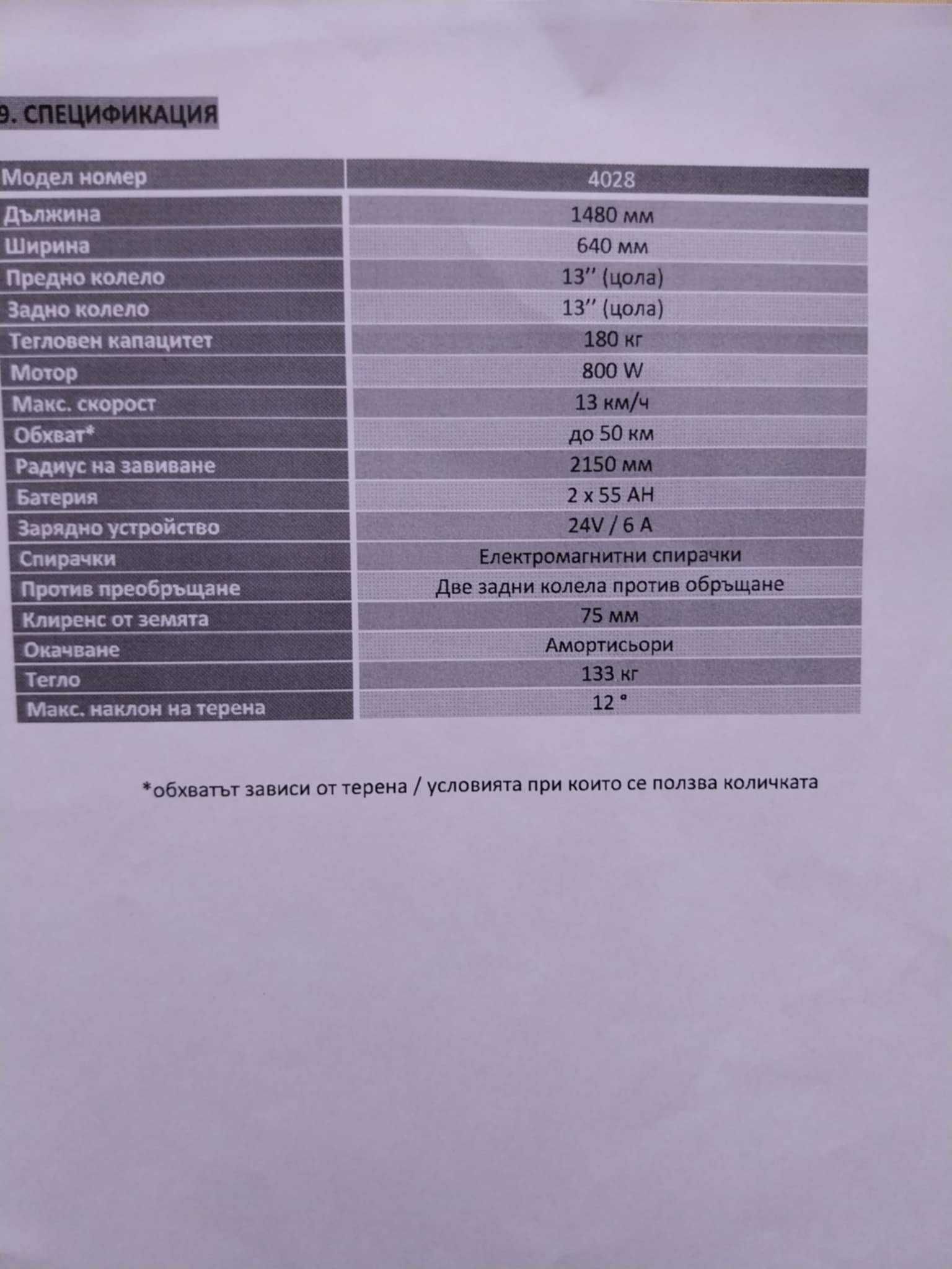 Електрически Cruiserll, MDH за трудноподвижни хора, инвалиден скутер