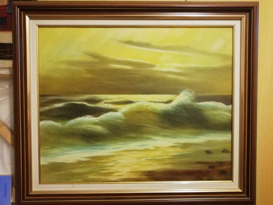 Ръчно рисувана маслена картина върху платно