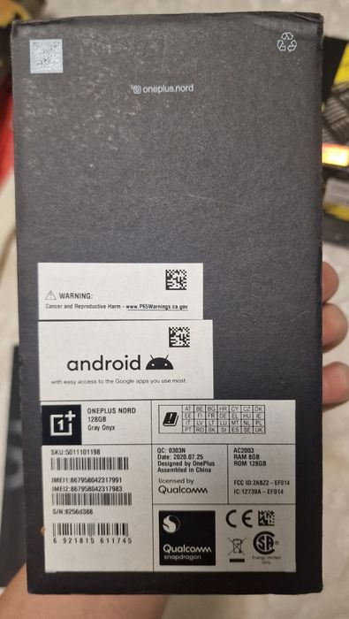 Oneplus Nord 128gb Gray Onyx