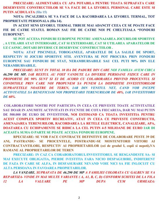 Teren construibil /pădure, apa termala & izvor mineral, zona turistica