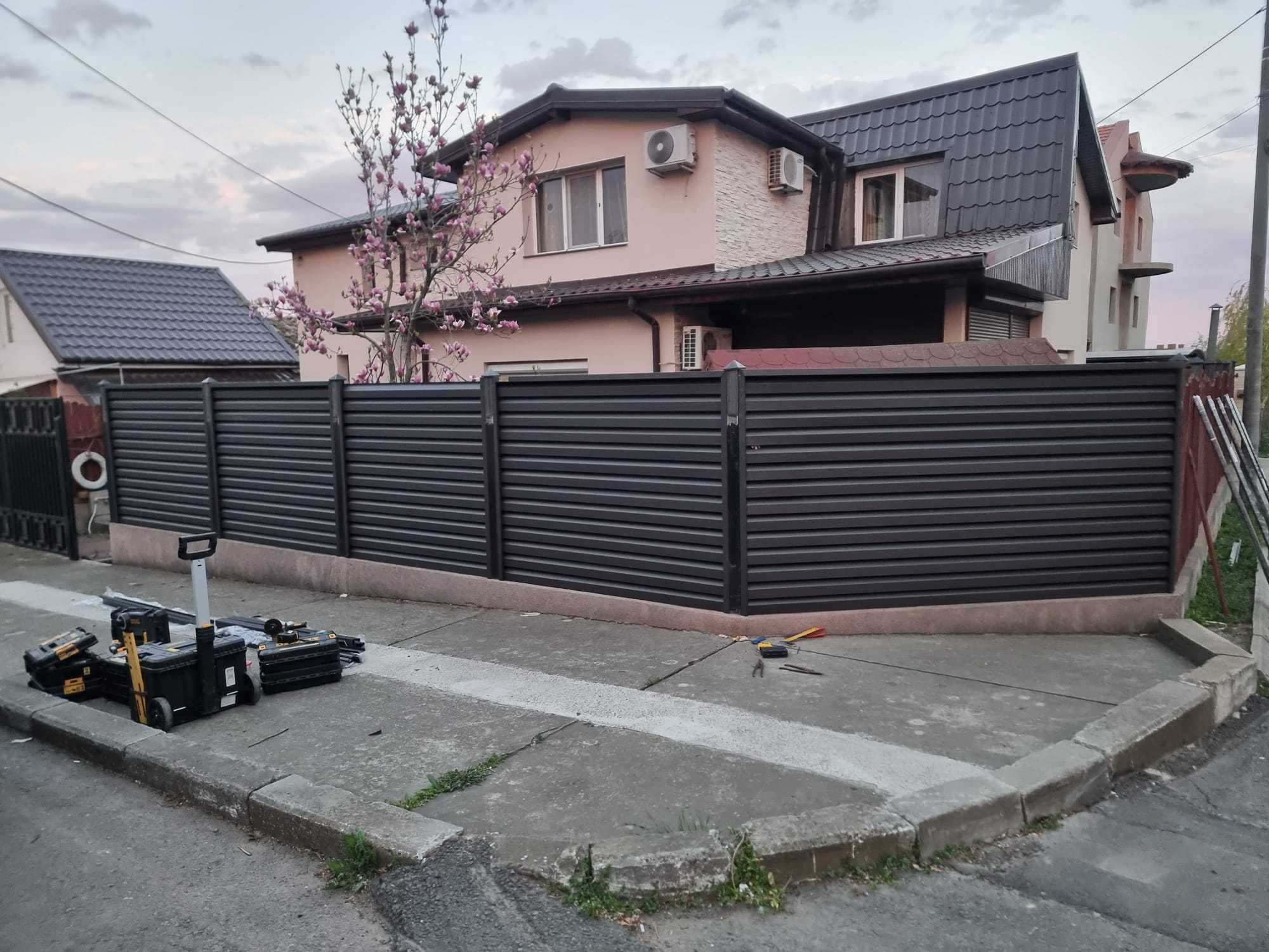 Gard metalic jaluzea | Suruburi ascunse | Dambovita | Model 2025 |