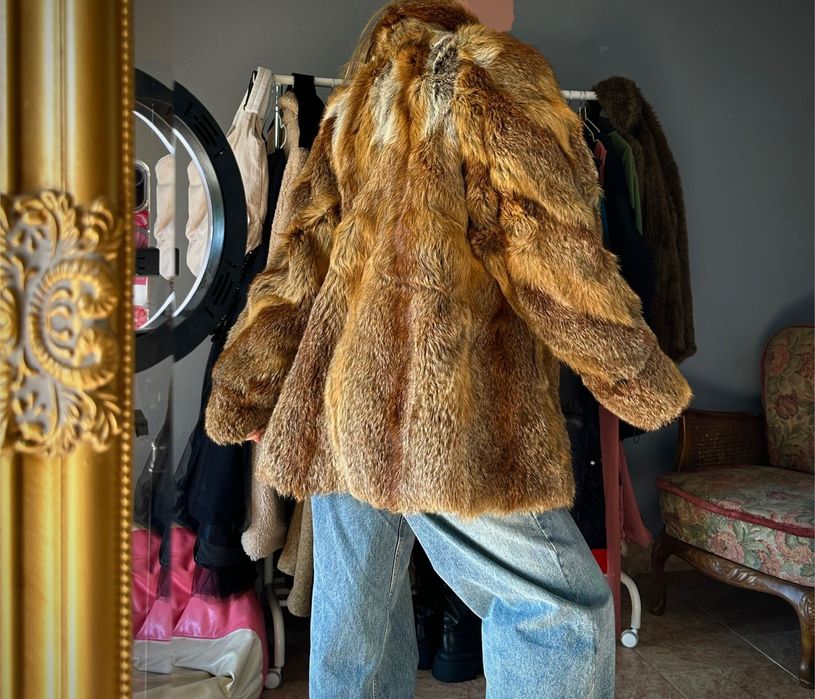 Blană naturală de vulpe superbă