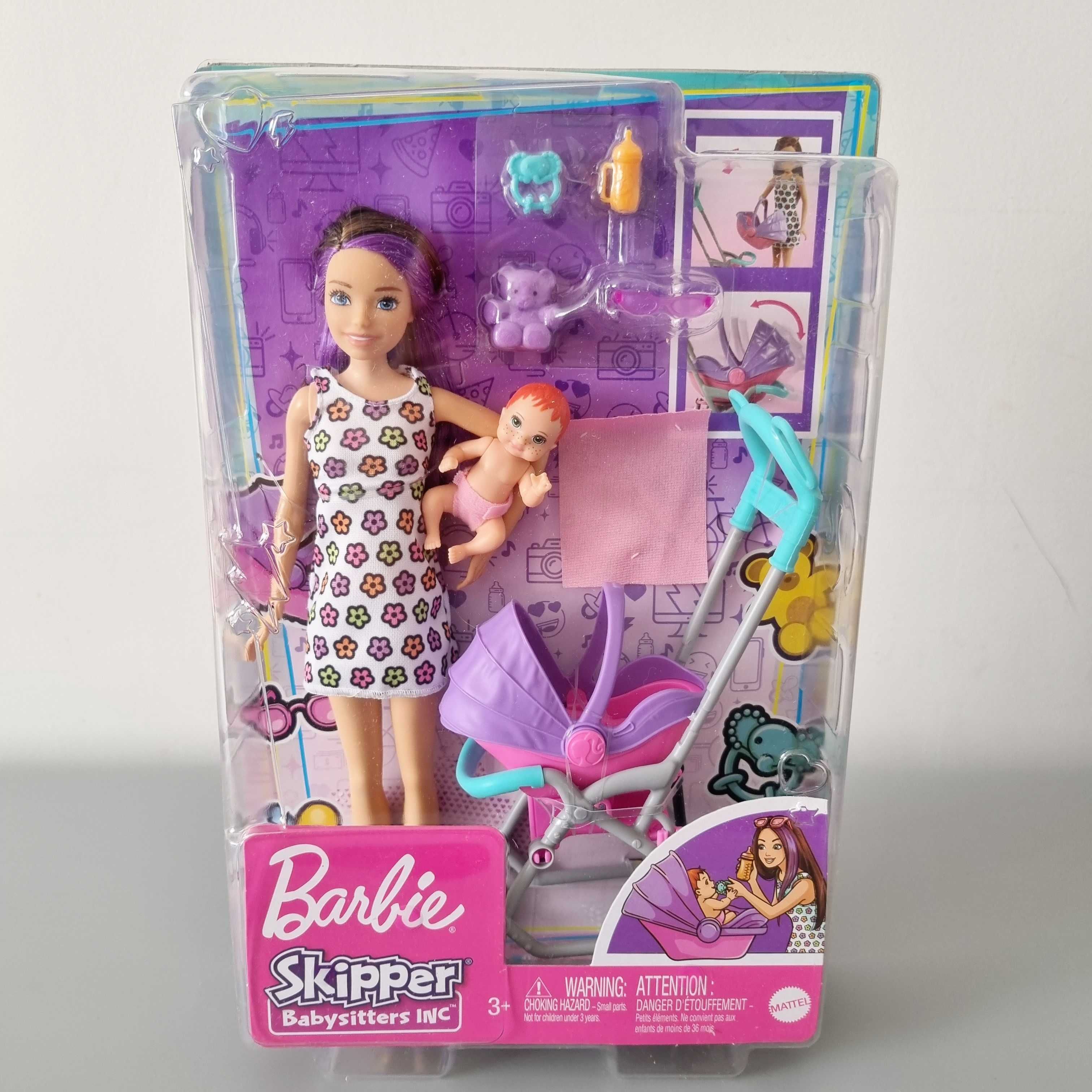 Кукла Барби Скиппер Няня с коляской и пупсом Barbie Skipper