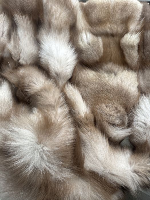 Елек от естествен косъм на лисица