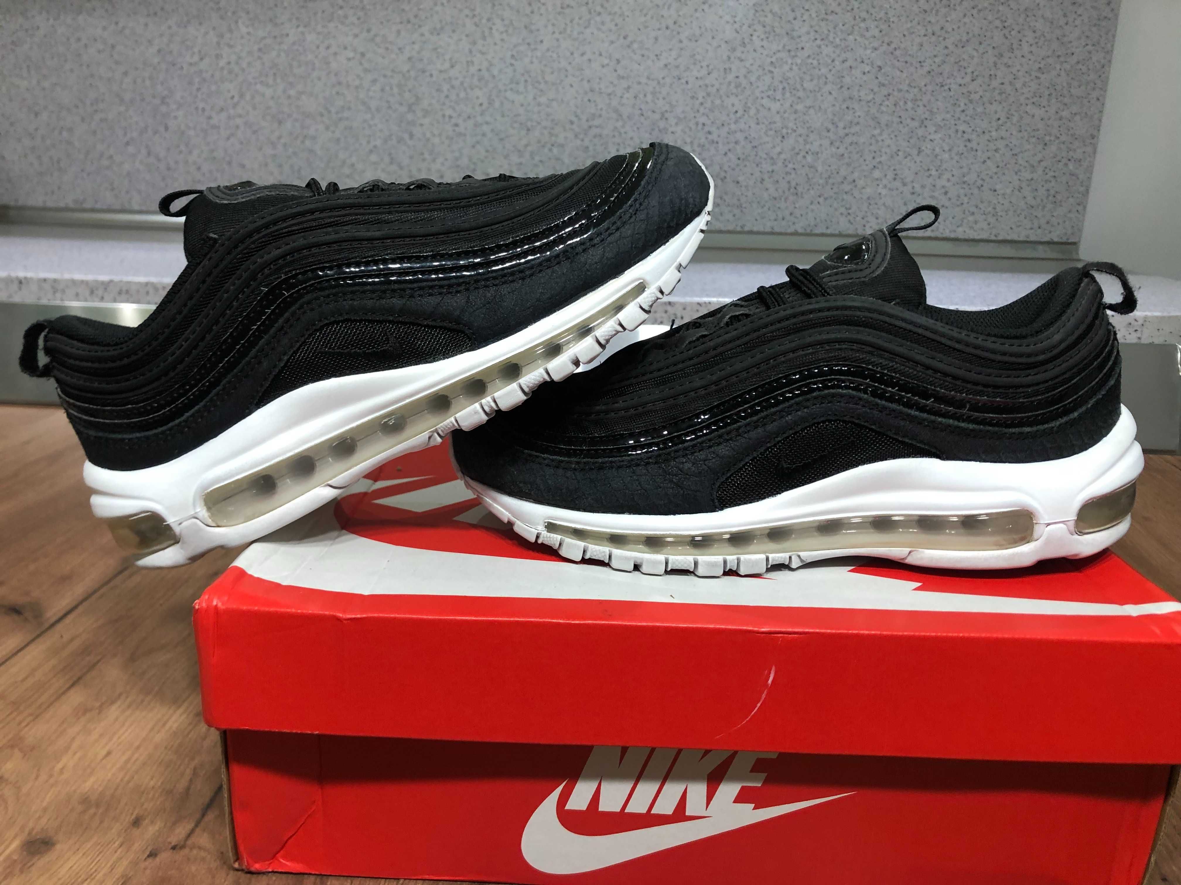 ОРИГИНАЛНИ *** Nike Air Max 97 Premium / Black Skin White