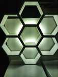 #Шестоъгълник#Етажерка#пчелна#пита#шестостен#LED#Осветление