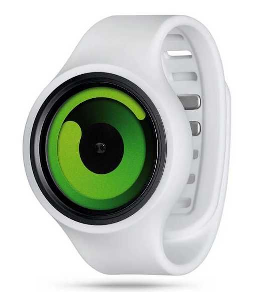 Unic! Ceas original ZIIIRO Gravity Snow White/Green +(nou-sigilat)