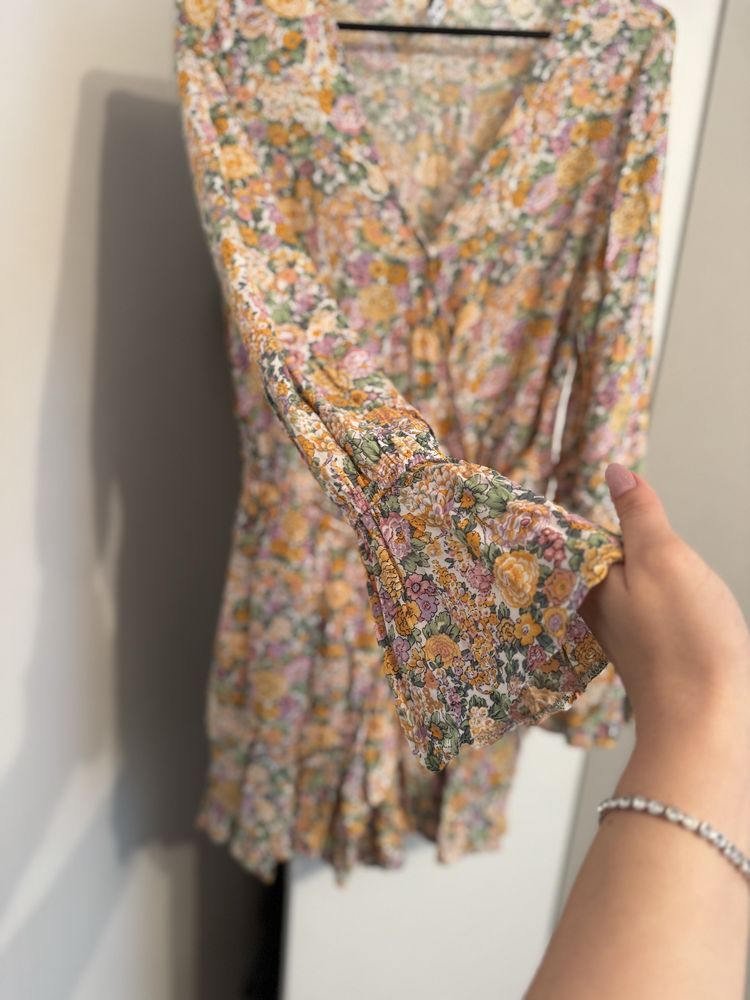Salopetă de vară floral
