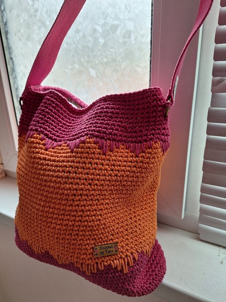 Дамска плетена чанта