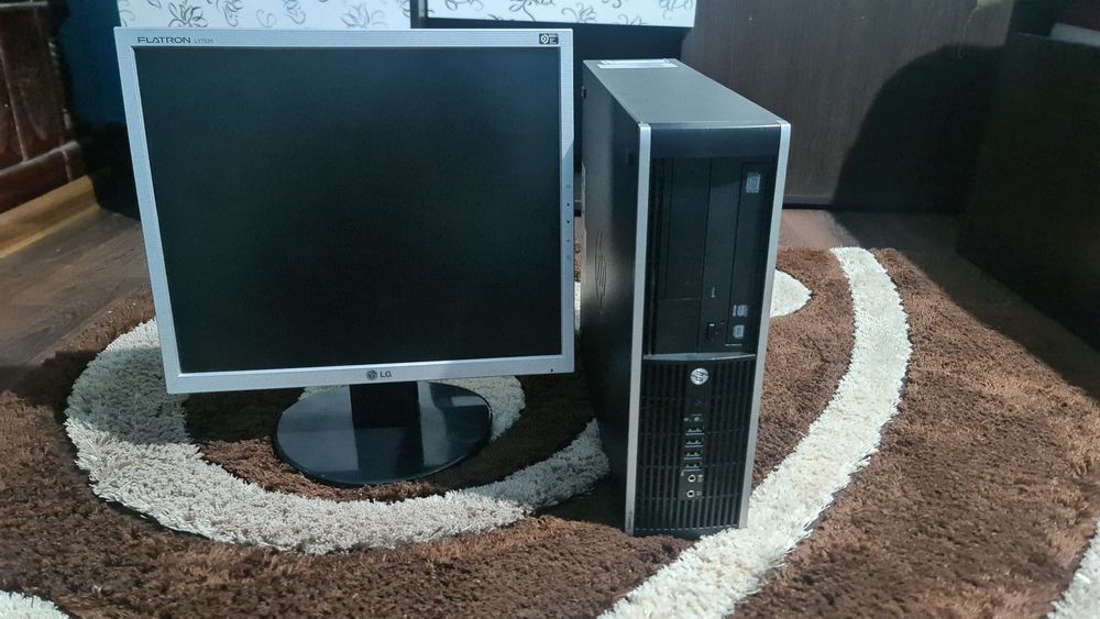 PC HP Compaq pro 6300 + Monitor LG Flatron L1753s-stare foarte bună