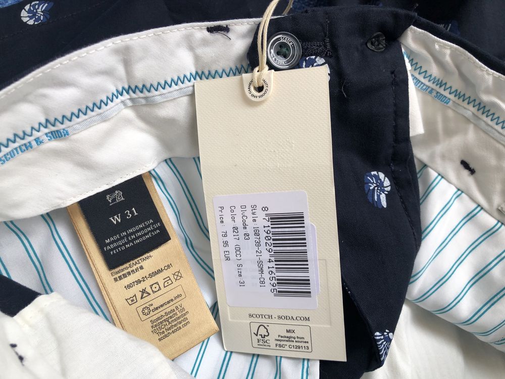 Scotch & Soda Stuart Chino Short ОРИГИНАЛНИ къси панталони 30/31/32