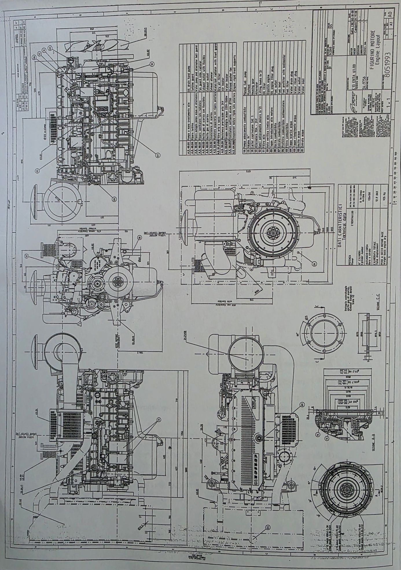De vanzare generator de curent trifazat 300KWA/240KW cu motor diesel