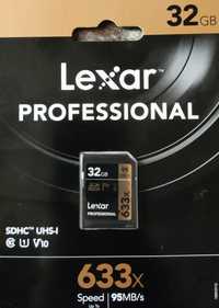 Карта памет 32GB SDHC Lexar Professional 633X, Class 10 UHS-I U1