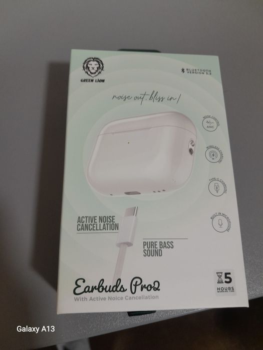 Green lion earbuds pro 2 anc naushnik air pods