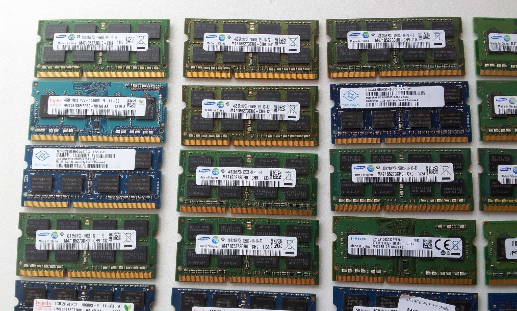 RAM паметГАРАНЦИЯ 4GB DDR3 DD3L 1333/1600 МHz за лаптоп SODIM RAM
