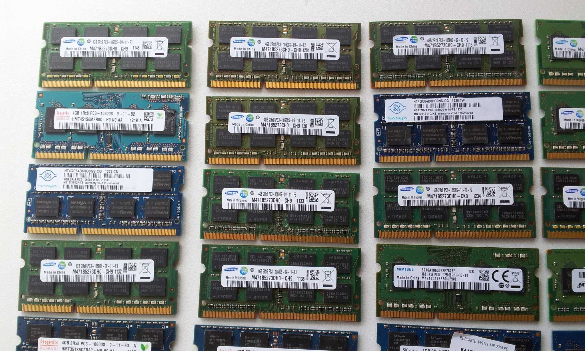 RAM памет ГАРАНЦИЯ 4GB DDR3 PC3 12800s  1600 DD3L/1600 МHz  SODIM RAM