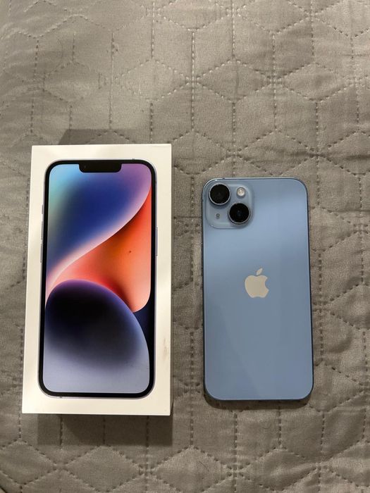 Iphone 14 albastru 128 gb fara defecte
