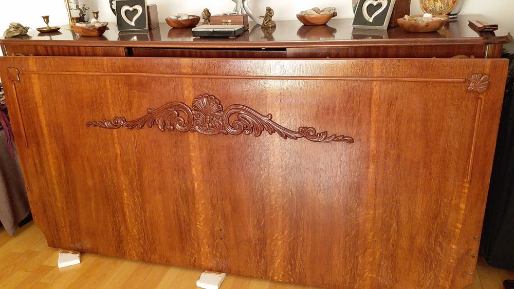 Tablie Pat Vintage/Model Baroc,din lemn de nuc, Ocazie