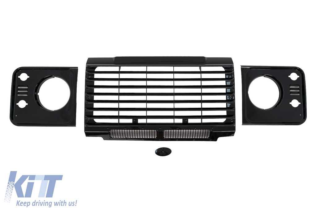 Ansamblu Grile Land Rover Defender L316 (1990-2016) Negru Lucios