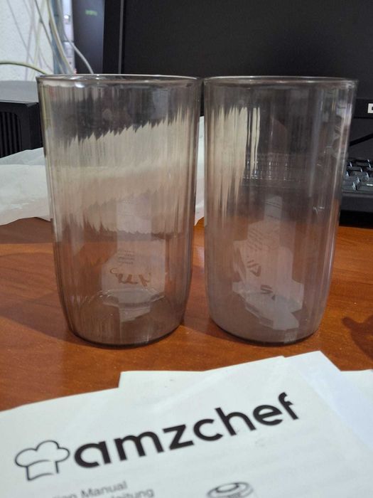 Storcator AMZCHEF, 250W, presare la rece, gura 85 mm, argintiu