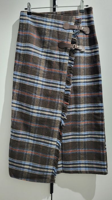 Юбка тёплая в клетку