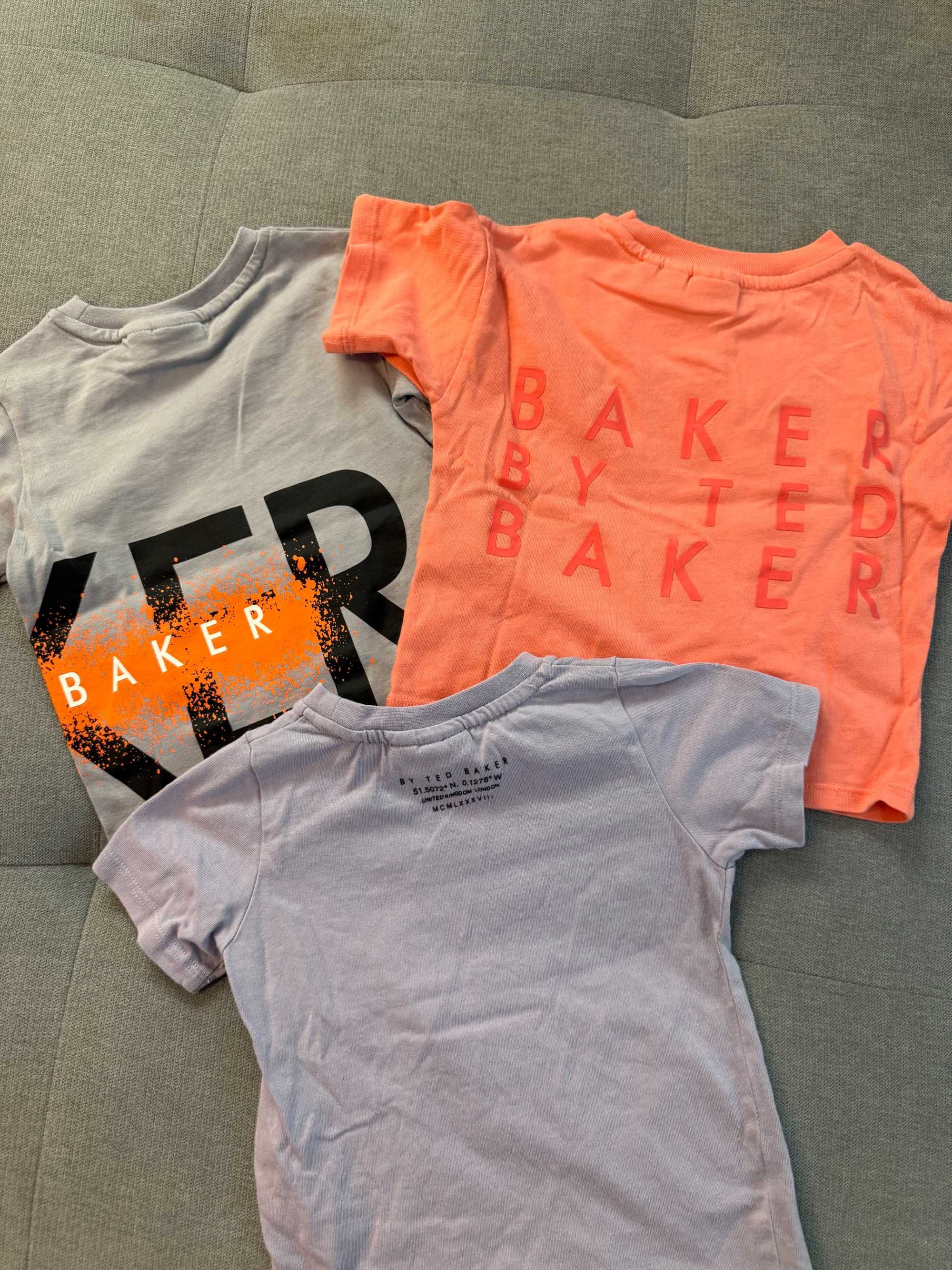 3 Tricouri băiat, premium, Ted Baker, M86, 12-18 Luni