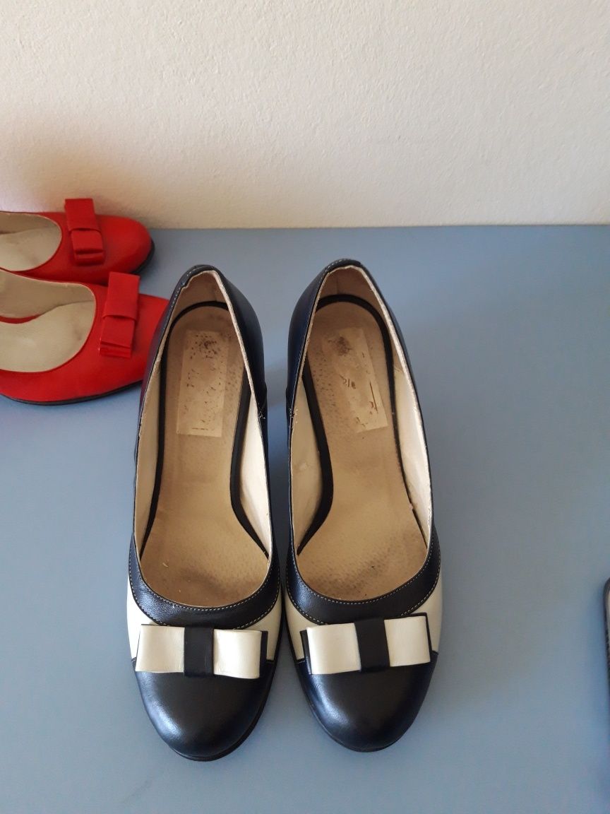 Pantofi comozi piele măr.37