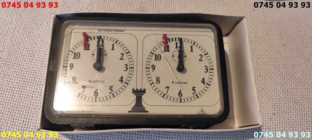 ceas sah vintage pentru sah analogic mecanic defect