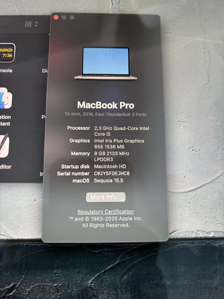 Macbook  Pro 2018