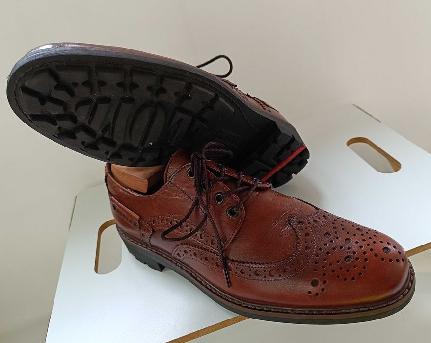 Pantofi derby 43 wingtip brogue premium LLOYD piele naturala