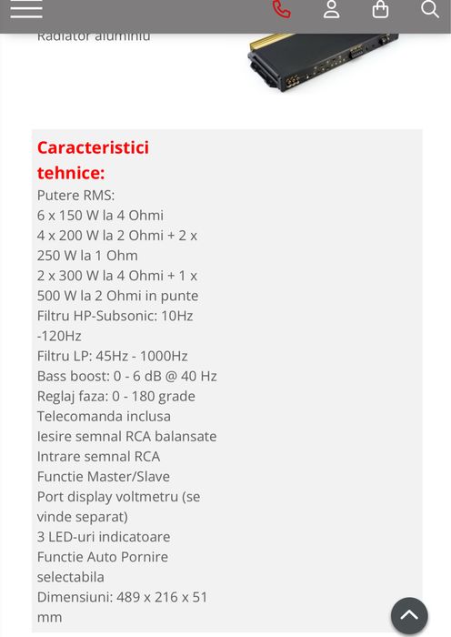 Vand procesor de sunet Musway Tune 12  si amplificator PheonixGold