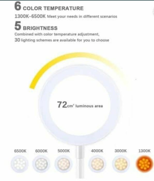 Lampa tactila cu clips