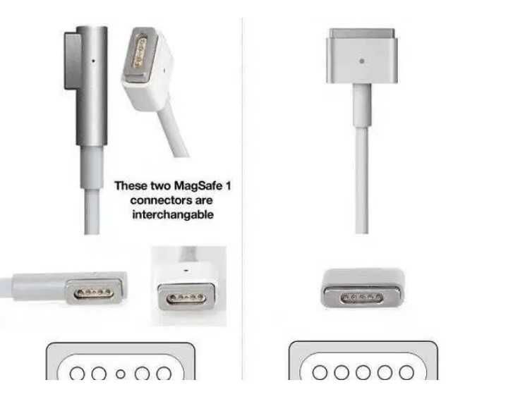 Заряднo за Macbook, МagSafe 1 и MagSafe 2 от 30 W до 96 W.