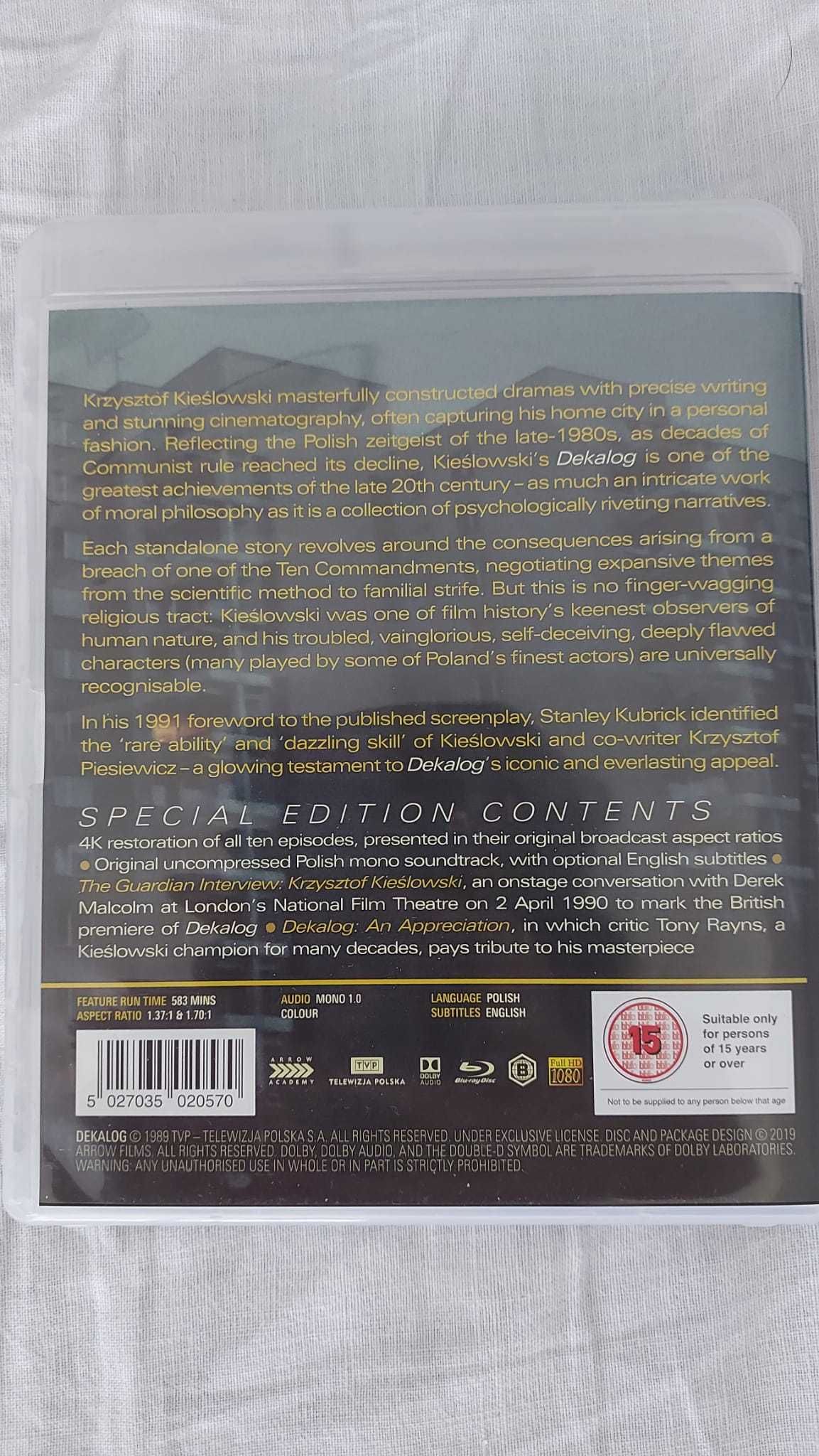 Decalogul - Krzysztof Kieslowski  10 filme de o oră - Blu-ray blu ray
