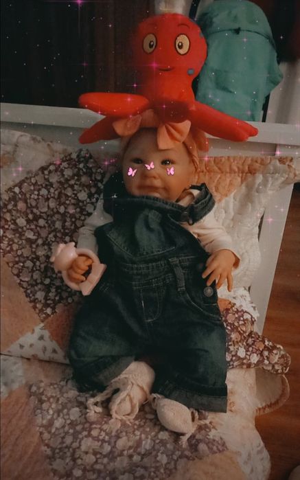 Păpușă pictata manual