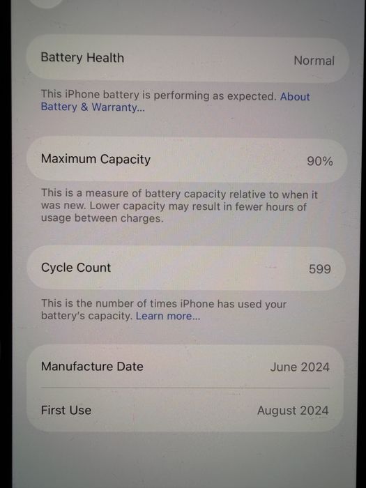 Iphone 15 с гаранция А1 128гб / gb черен
