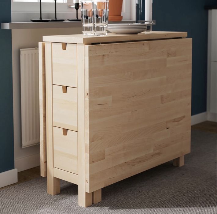 Masa pliabila + scaune Norden Ikea | 4 scaune Knisa gri