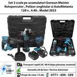 Trusa 3 piese cu acumulator, Rotopercutor , Flex , Autofiletanta