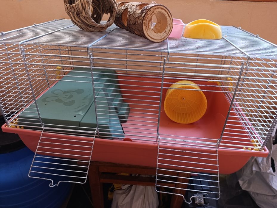Cusca hamsteri cu accesorii