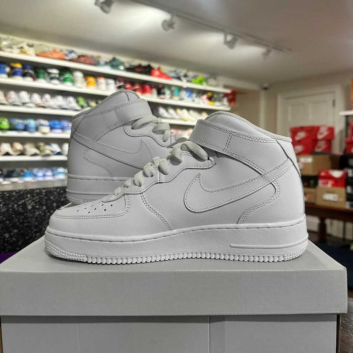 #STOC NOU# Nike Air Force 1 Mid Triple White - LIVRARE VERIFICARE -