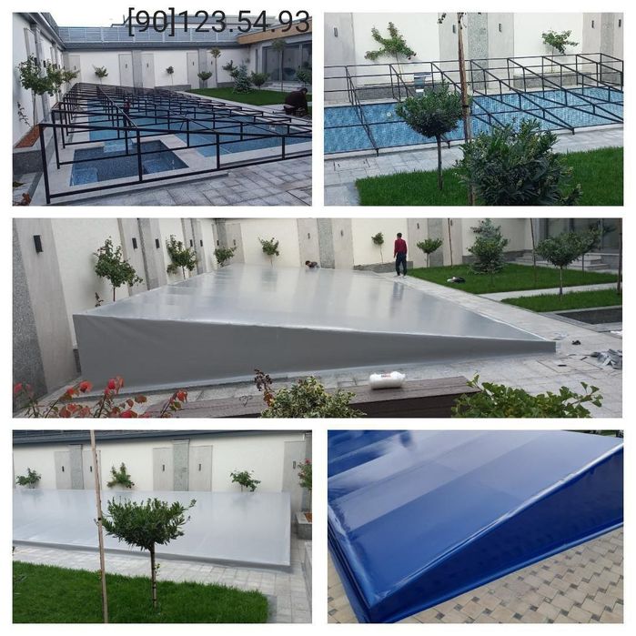 Банер тент бассен  метал канструкся баннер установка