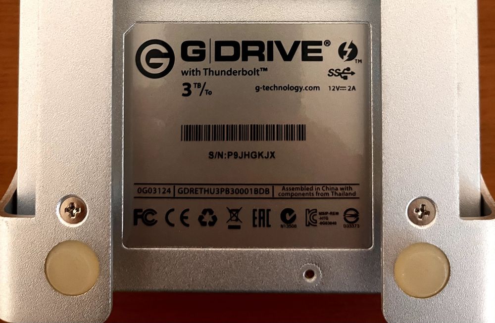 Hard Disk extern G-Technology G-DRIVE - 3TB, Thunderbolt și USB 3.0