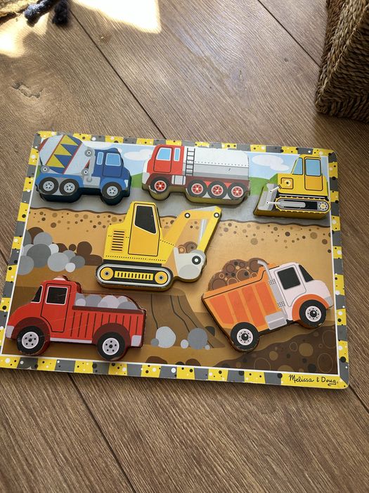 Placi puzzle lemn Melissa&Doug - vehicule
