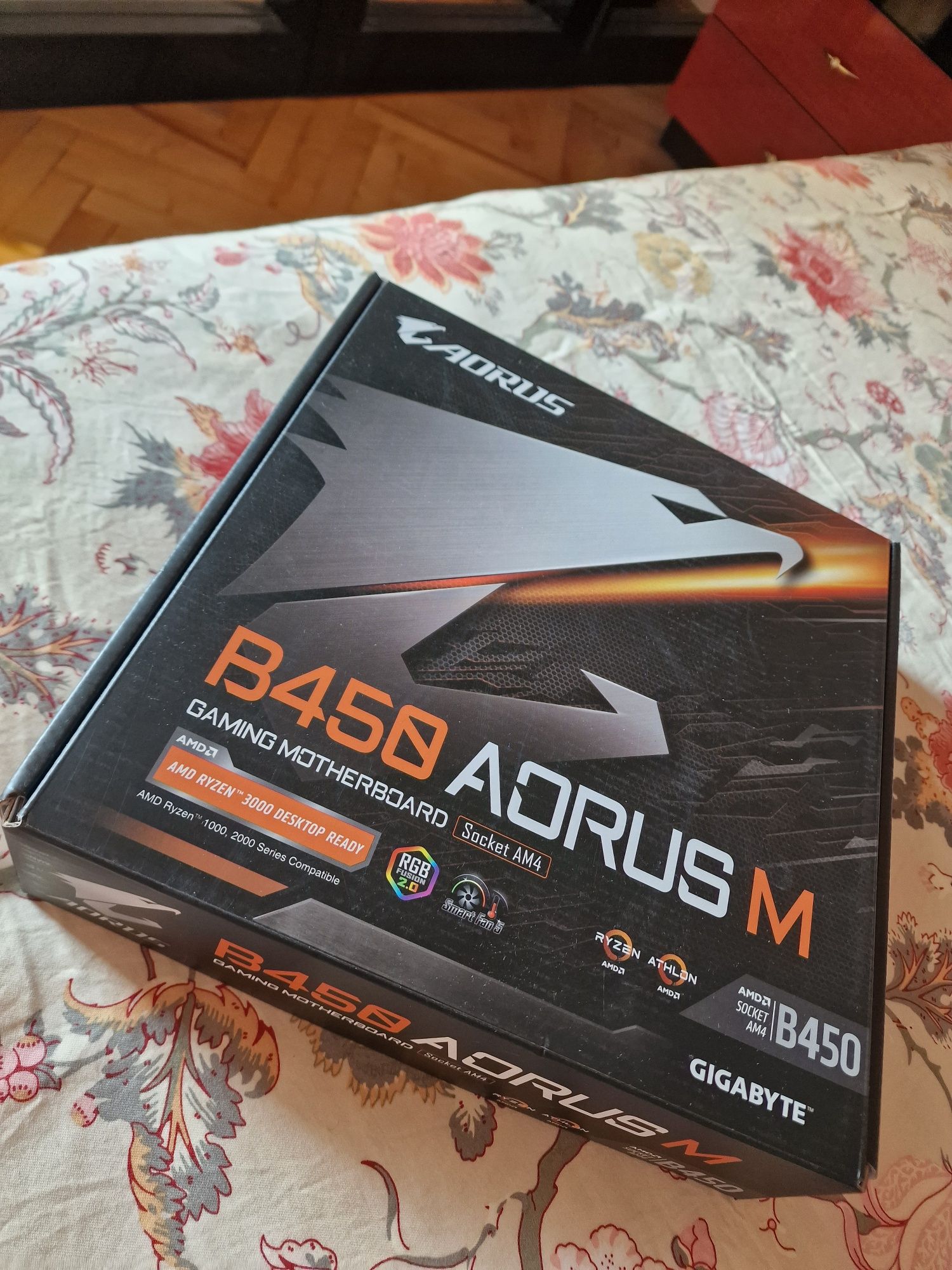 Дънна платка AORUS B450M + Процесор Ryzen 2700