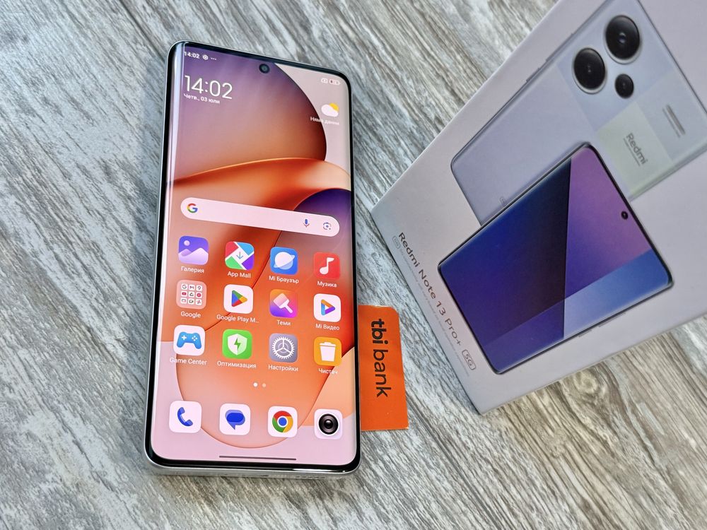 Xiaomi Redmi Note 13 Pro Plus 5G 256 GB 8+8 GB Като Нов Гаранционен